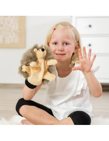 Peluche gant marionnette hérisson Peluche gant marionnette hérisson