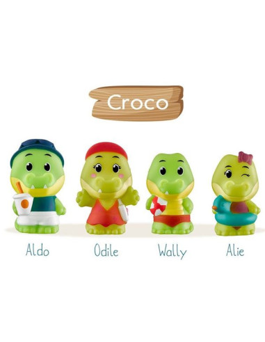 4 personnages magiques famille Crocodile Klorofil