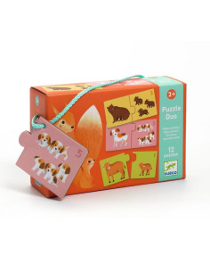 Puzzle duo Bébés animaux -...