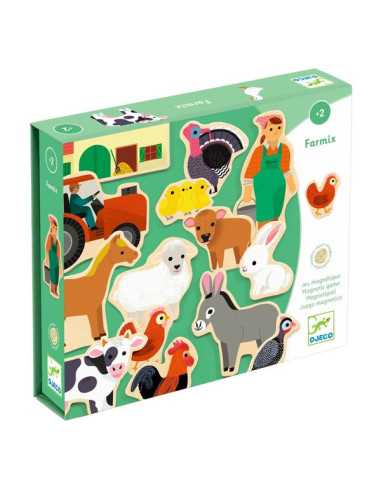 Animaux de la ferme magnétique Farm Djeco - 14,80€