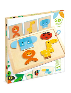 Coffret 4 jeux Ludo Wood - Djeco - Un jeu Djeco - BCD Jeux