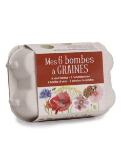 Boîte à oeufs 6 bombes à...