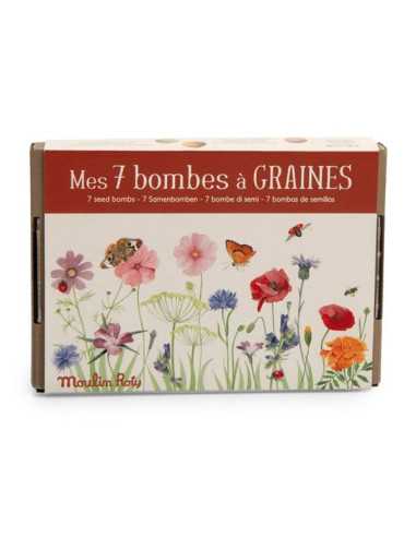 Coffret 7 bombes à graines Le jardin... Coffret 7 bombes à graines Le jardin...