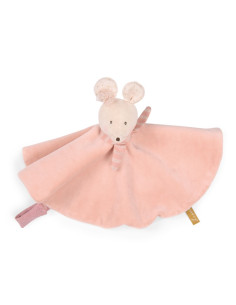 Doudou souris rose La...