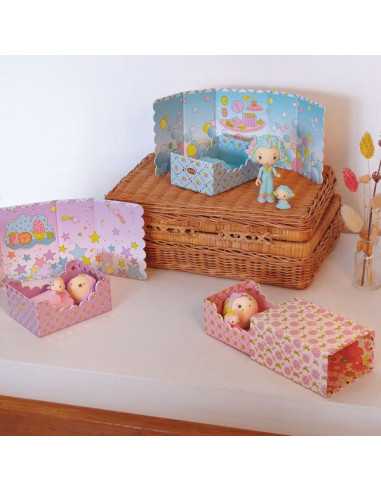 Rose Tinyroom - figurines Tinyly Djeco Rose Tinyroom - figurines Tinyly Djeco