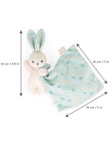 Doudou lapin Bouquet d'agrumes Carré... Doudou lapin Bouquet d'agrumes Carré...