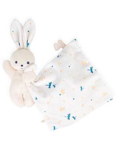 Doudou lapin Blanc délicat Carré... Doudou lapin Blanc délicat Carré...
