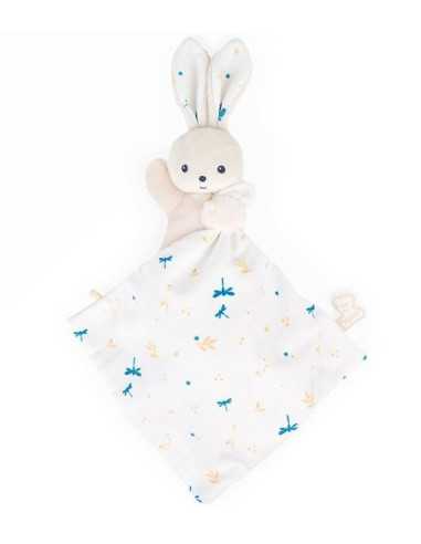 Doudou lapin Blanc délicat Carré... Doudou lapin Blanc délicat Carré...