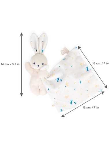 Doudou lapin Blanc délicat Carré... Doudou lapin Blanc délicat Carré...