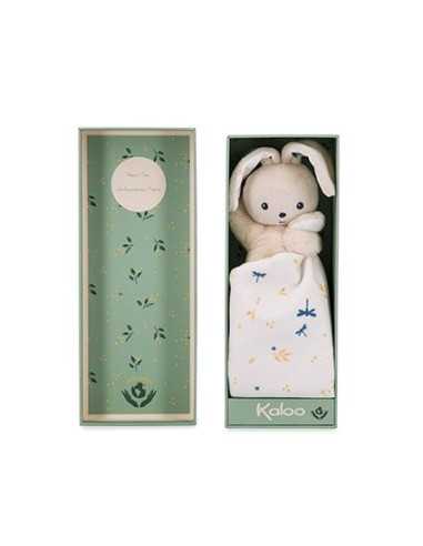 Doudou lapin Blanc délicat Carré... Doudou lapin Blanc délicat Carré...