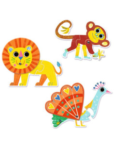 Puzzle duo articulo Animaux... 2
