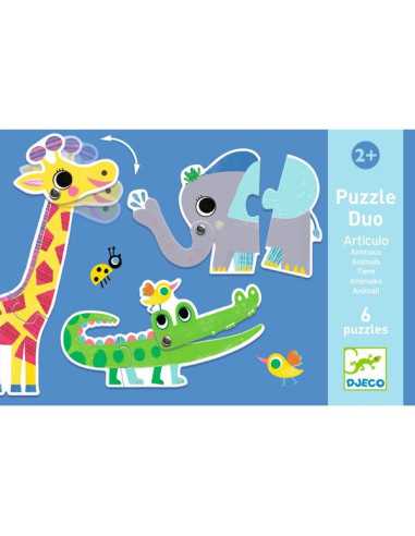 Puzzle duo articulo Animaux - Djeco Puzzle duo articulo Animaux - Djeco