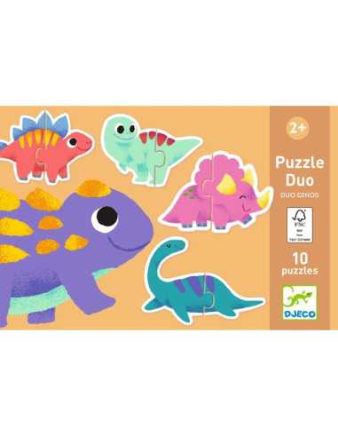 Puzzle duo Dinos - Djeco Puzzle duo Dinos - Djeco
