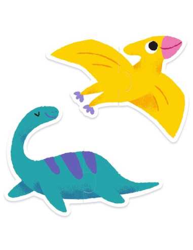 Puzzle duo Dinos - Djeco Puzzle duo Dinos - Djeco
