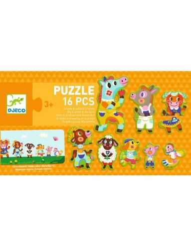 Puzzle Grands et petits à la ferme -... Puzzle Grands et petits à la ferme -...