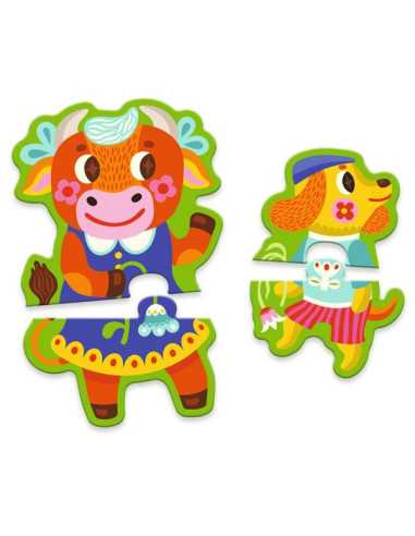 Puzzle Grands et petits à la ferme -... Puzzle Grands et petits à la ferme -...