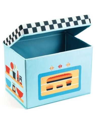 Coffre de rangement Cuisinière - Djeco Coffre de rangement Cuisinière - Djeco