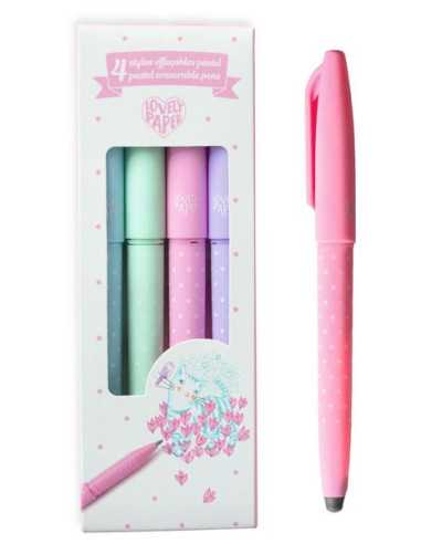 4 stylos effaçables pastel - Djeco 4 stylos effaçables pastel - Djeco