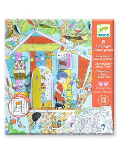 Coloriages petites portes Les cabanes...