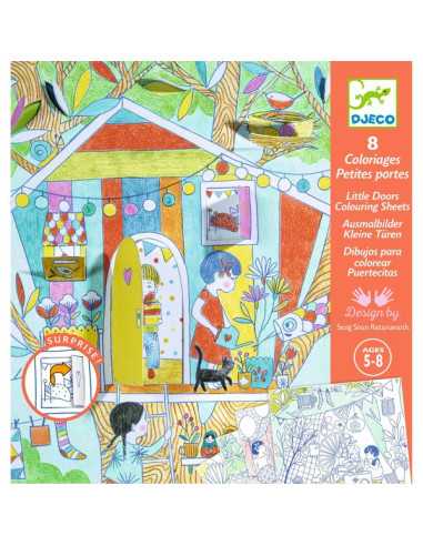 Coloriages petites portes Les cabanes... Coloriages petites portes Les cabanes...