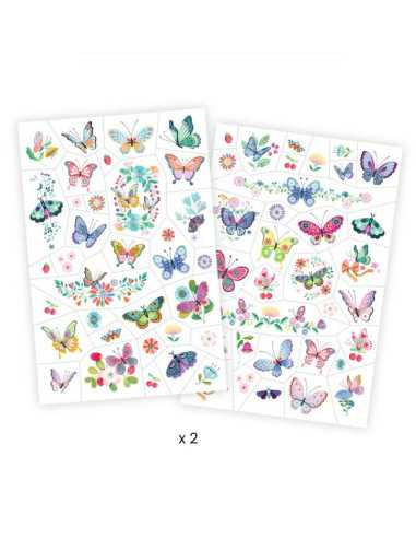 Tatouages Papillons de rêve - Djeco Tatouages Papillons de rêve - Djeco