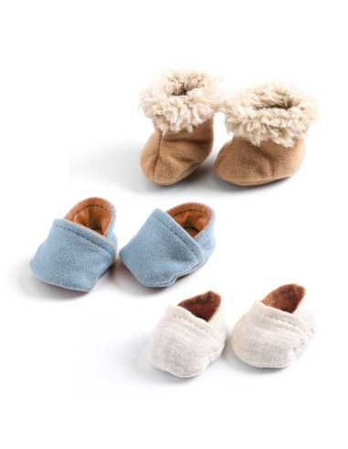 3 paires de chaussons Pomea - Djeco