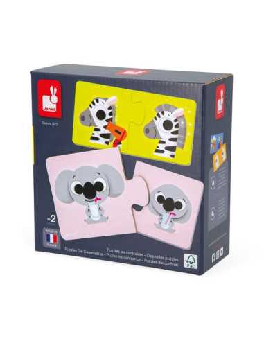 Puzzle Les contraires - Janod Puzzle Les contraires - Janod