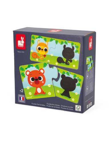 Puzzle Les animaux et leur ombre - Janod Puzzle Les animaux et leur ombre - Janod