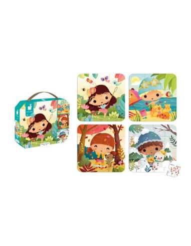 Puzzles évolutifs Les saisons - Janod Puzzles évolutifs Les saisons - Janod