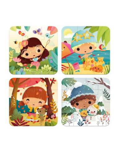 Puzzles évolutifs Les saisons - Janod Puzzles évolutifs Les saisons - Janod