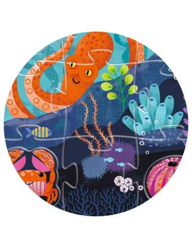 Puzzle géant Tactilo Mer - Djeco Puzzle géant Tactilo Mer - Djeco