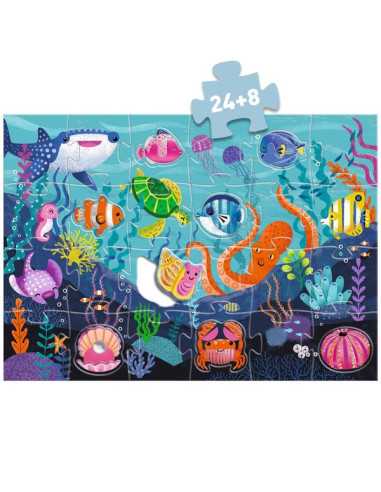 Puzzle géant Tactilo Mer - Djeco Puzzle géant Tactilo Mer - Djeco