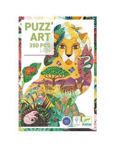 Puzz'art Lion Puzzle 350 pièces - Djeco Puzz'art Lion Puzzle 350 pièces - Djeco