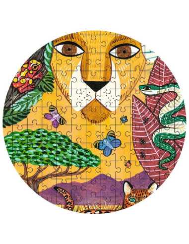 Puzz'art Lion Puzzle 350 pièces - Djeco Puzz'art Lion Puzzle 350 pièces - Djeco