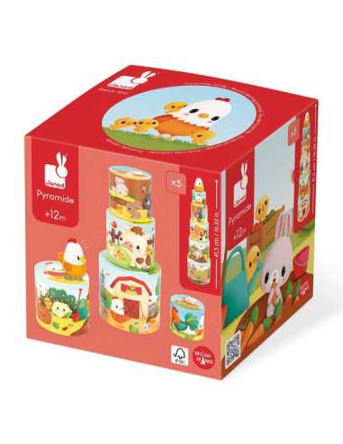 Ma première pyramide Poule - Janod Ma première pyramide Poule - Janod