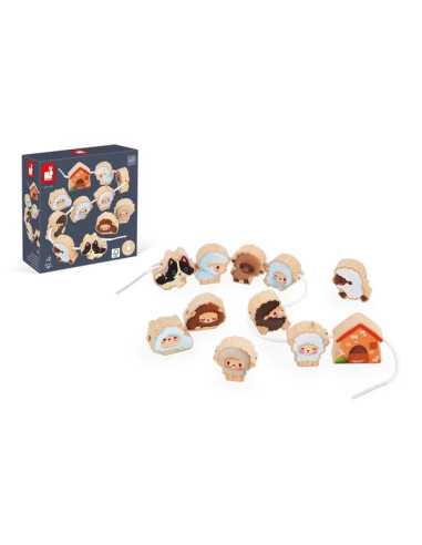 Perles à enfiler Moutons - Janod Perles à enfiler Moutons - Janod