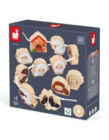 Perles à enfiler Moutons - Janod Perles à enfiler Moutons - Janod