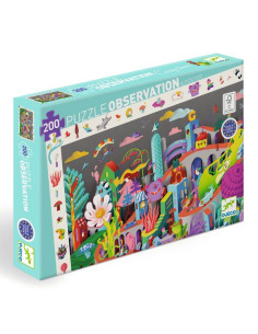 Puzzle d'observation Crazy Town 200 pièces