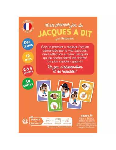 Jeu Mon premier jeu de Jacques a dit... Jeu Mon premier jeu de Jacques a dit...
