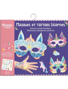 Masques et tatoos licornes...