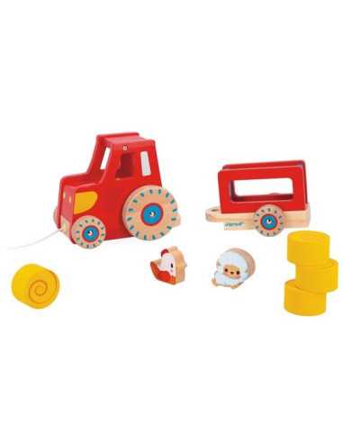 Tracteur à tirer - Janod Tracteur à tirer - Janod