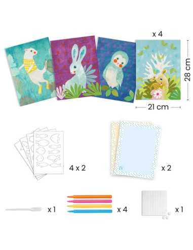 Créer avec du papier buvard - Djeco Créer avec du papier buvard - Djeco