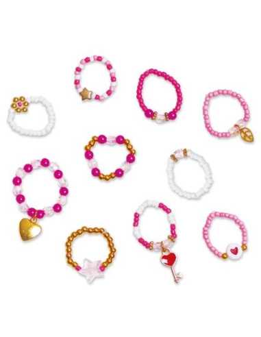 10 bagues en perles Lovely à créer -... 10 bagues en perles Lovely à créer -...