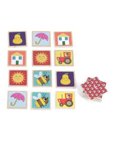 Mémo imagier en bois Mélusine - Vilac Mémo imagier en bois Mélusine - Vilac