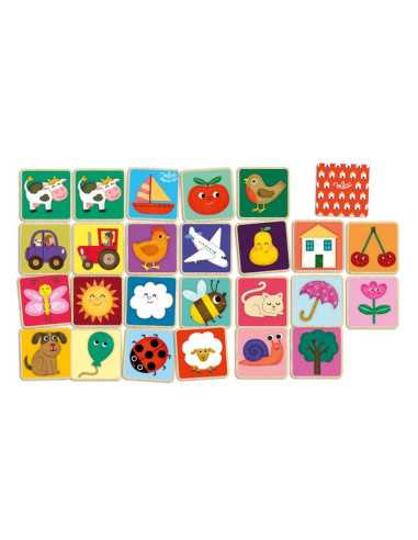 Mémo imagier en bois Mélusine - Vilac Mémo imagier en bois Mélusine - Vilac