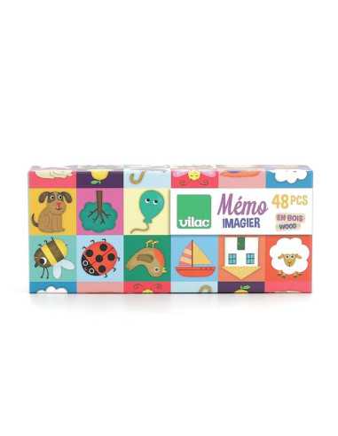 Mémo imagier en bois Mélusine - Vilac Mémo imagier en bois Mélusine - Vilac