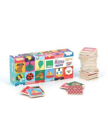 Mémo imagier en bois Mélusine - Vilac Mémo imagier en bois Mélusine - Vilac