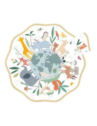 Puzzle rond 24 pièces le monde Sarah... Puzzle rond 24 pièces le monde Sarah...