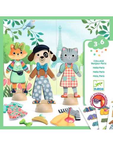 Collage Bonjour Paris - Djeco Collage Bonjour Paris - Djeco