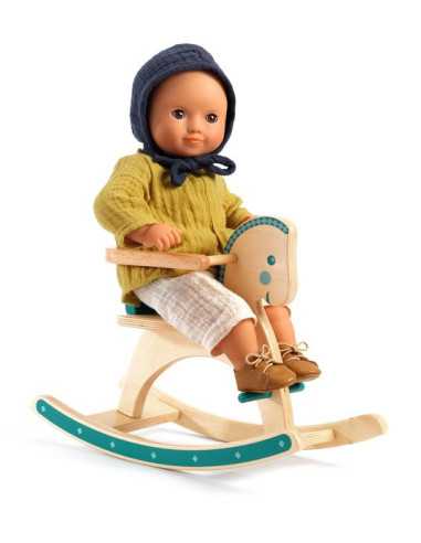 Cheval à bascule pour poupée Pomea -... Cheval à bascule pour poupée Pomea -...